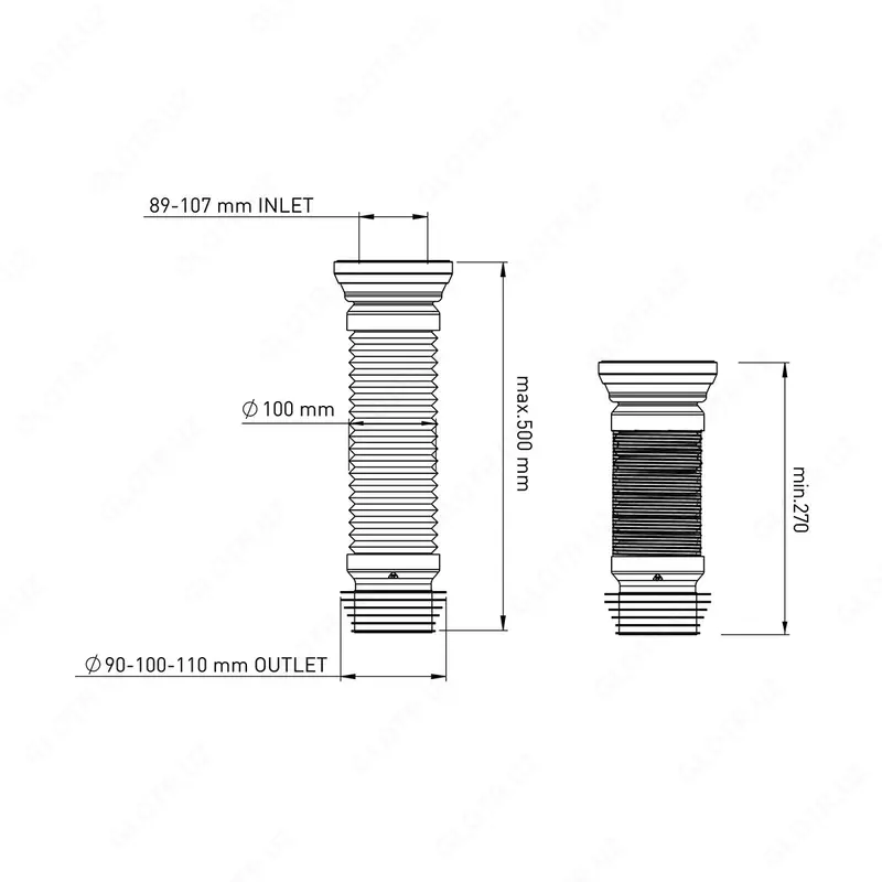  Гофра для унитаза Nova 110 - 