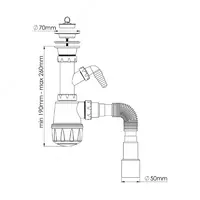 Lavabo sifon NOVA 1061N - 37 950 so'm