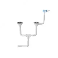 Сифон гофрированный двойной для мойки NOVA 1286