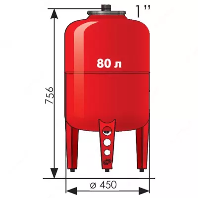 Kengaytirish tanki Djileks B 80 litr