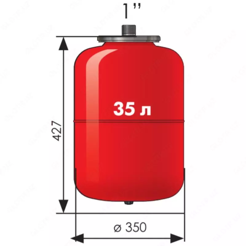 Расширительный бак Cruwa 35 литров - 667 000 сум