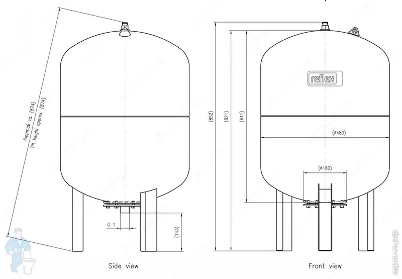 Расширительный бак Сasella100 литров - 1 368 500 сум