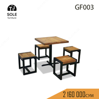 Стол - стулья для сада модель "GF003"