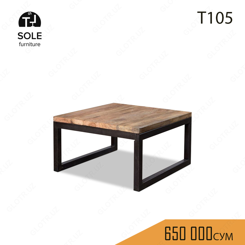Журнальный стол в стиле лофт "T105" - 650 000 сум