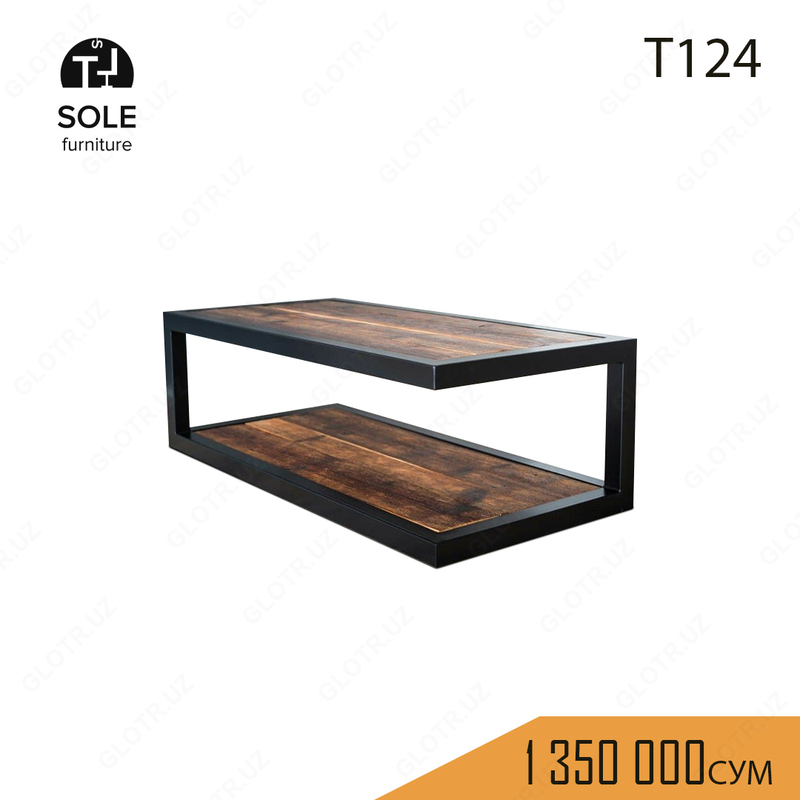Журнальный стол в стиле лофт "T124" - 1 350 000 сум