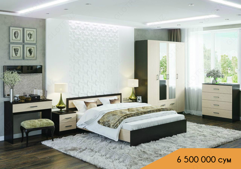 Спальная корпусная мебель модель "BED_R1"