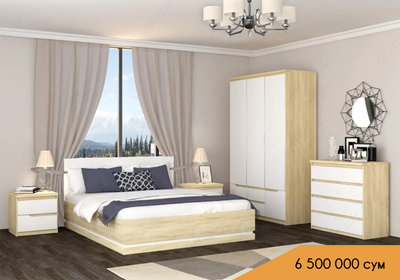 Спальная корпусная мебель модель "BED_R3"