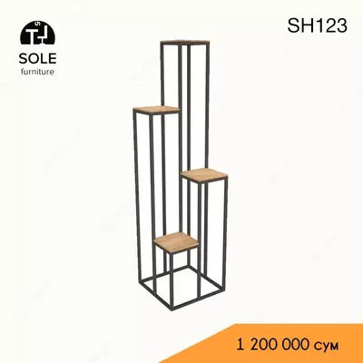 Loft uslubidagi javonlar