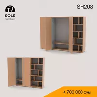 Sh208 kiyim-kechak shkafi