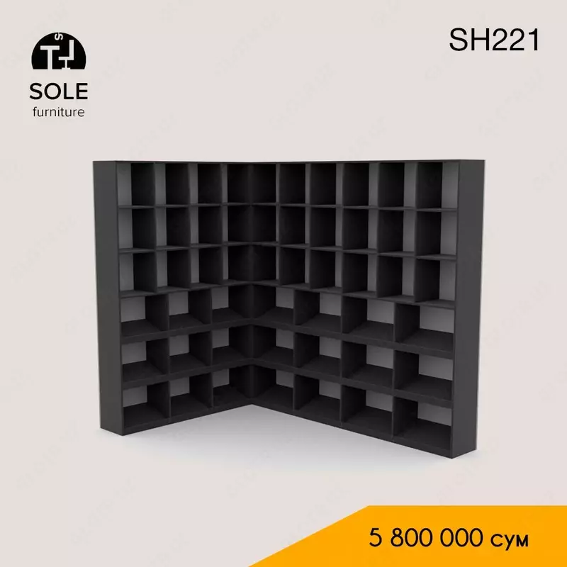 Открытый угловой стеллаж SH221
