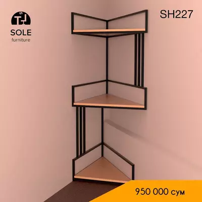 SH227 loft uslubidagi burchakli tokcha