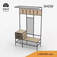 Стеллаж для прихожей в стиле Лофт SH239