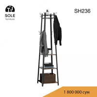 Напольная вешалка для одежды в стиле Лофт SH236