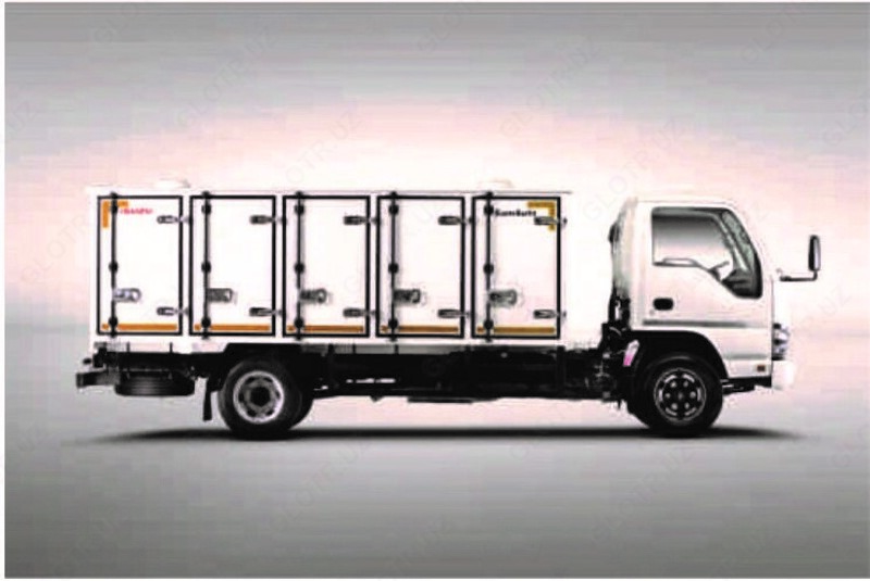 Грузовой автомобиль с кузовом хлебовоз на базе шасси ISUZU NQR 71PL - по запросу