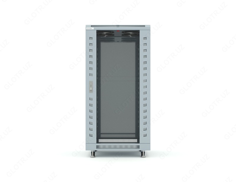 Коммутационный шкаф 27U 600*800*1388 (полка - 2 шт  блок 4 вент. - 1 шт) черный или серый - 