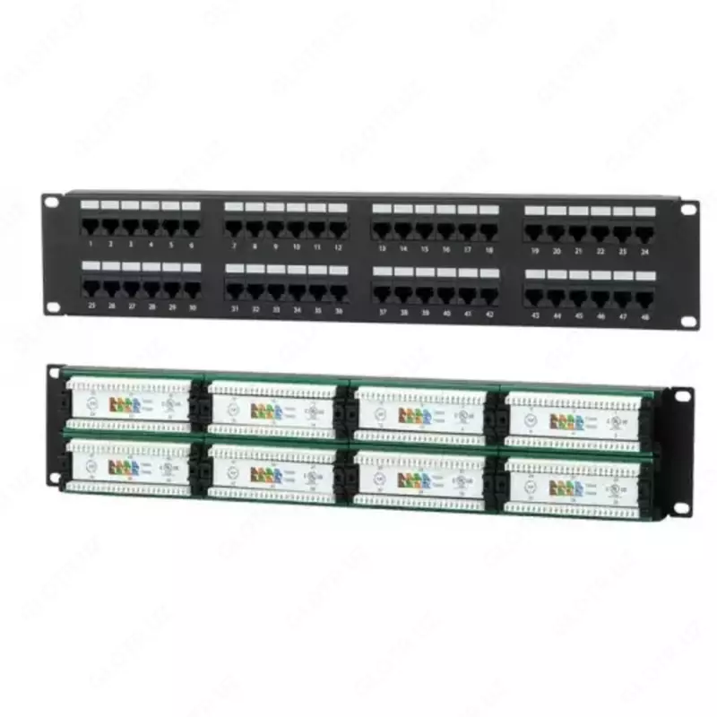 Патч панель 48ch 5 cat