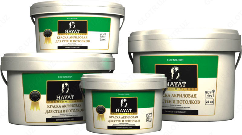 Водно-дисперсионная краска HAYAT ЕСО INTERIOR