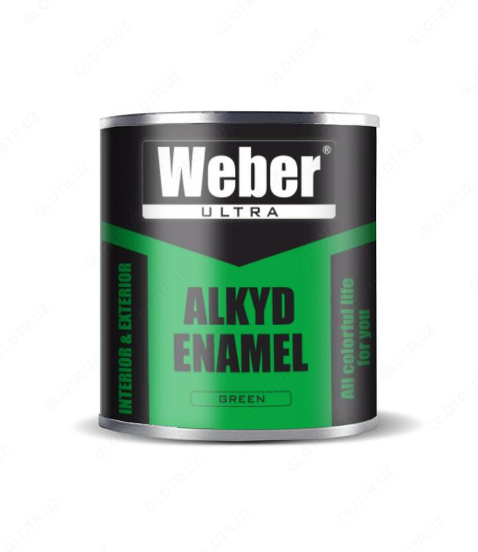 Алкидная эмаль Weber зеленая