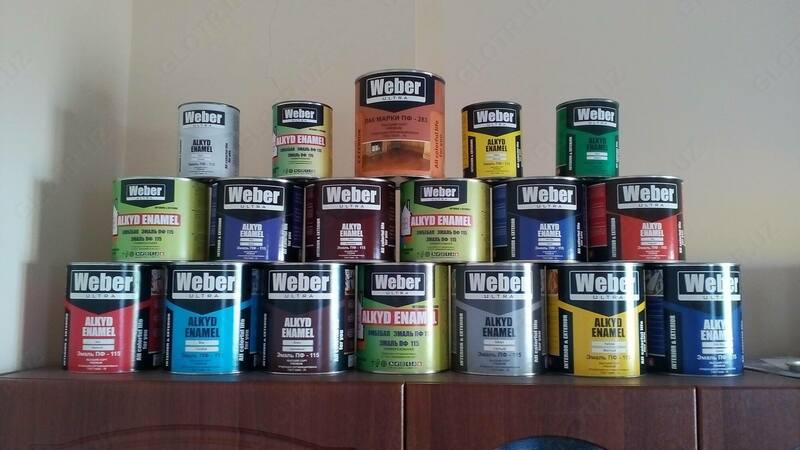 Алкидная эмаль Weber сурик