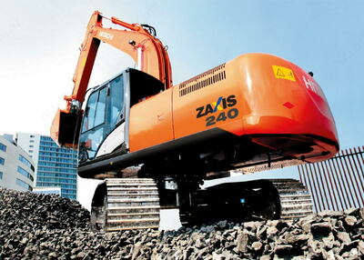 Гусеничный экскаватор Hitachi ZX240-5A.