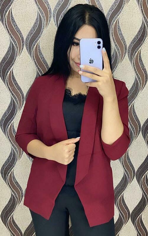 Пиджак женский (бордовый)