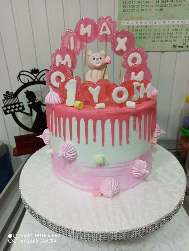 Именинный торт арт 007