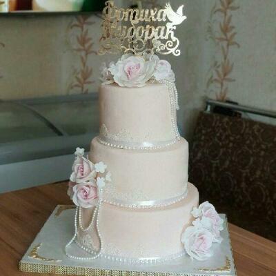 Свадебный торт арт 005 - от 200 000 сум