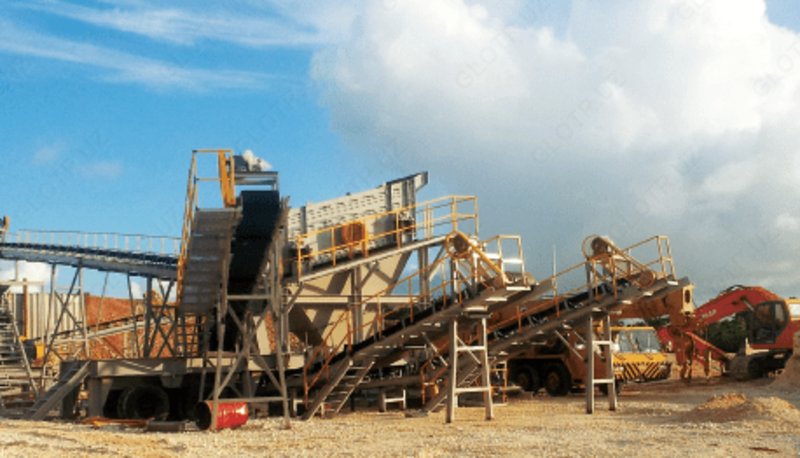 Полумобильный дробильно-сортировочный комплекс