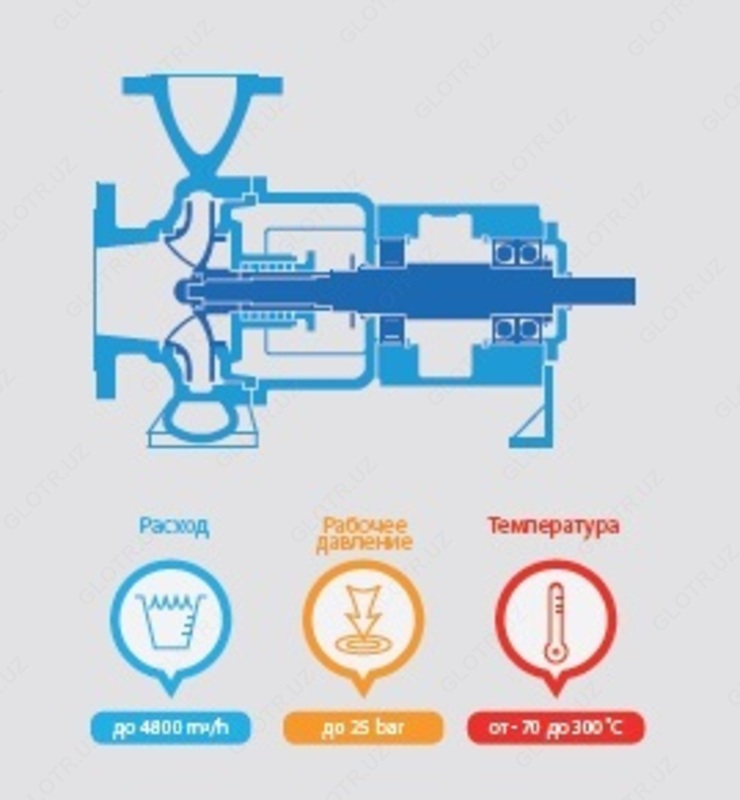 Bir bosqichli nasos LN ISO 5199
