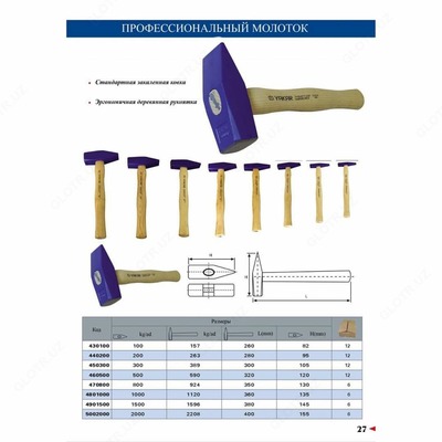 Молоток Yakar Kardesler 1000 г - Цена по запросу