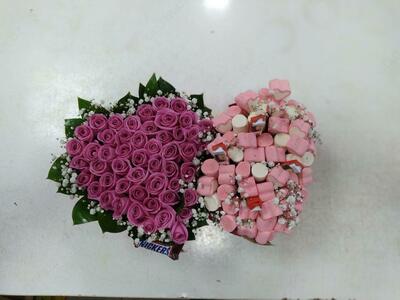 Подарочная коробка (ПЕНОБОКС) Двойное сердце Подарочная коробка (ПЕНОБОКС) Двойное сердце