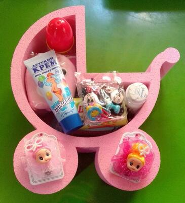 Подарочная коробка (ПЕНОБОКС) Коляска