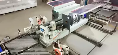 Двухсторонний автоматический кромкооблицовочный станок HUAHUA 2506