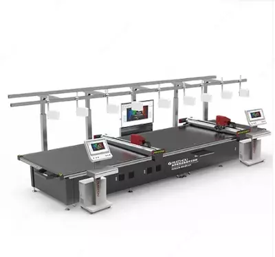 Машина для резки одежды с ЧПУ с вибрационным ножом без матрицы