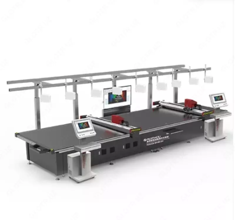 CNC kiyim kesish mashinasi tebranuvchi pichoq bilan qolipsiz