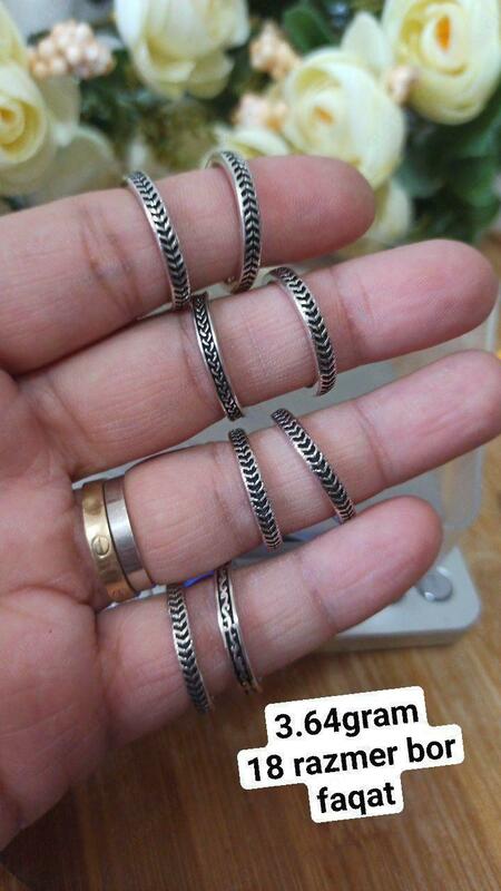 "Pigtail" kumush uzuk - 32 000 so'm