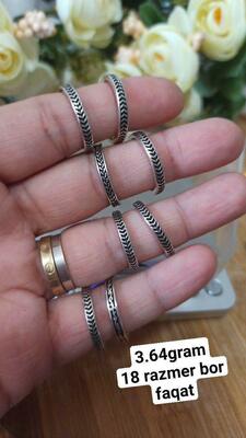 Кольцо из серебра "Косичка" - 32 000 сум / грамм