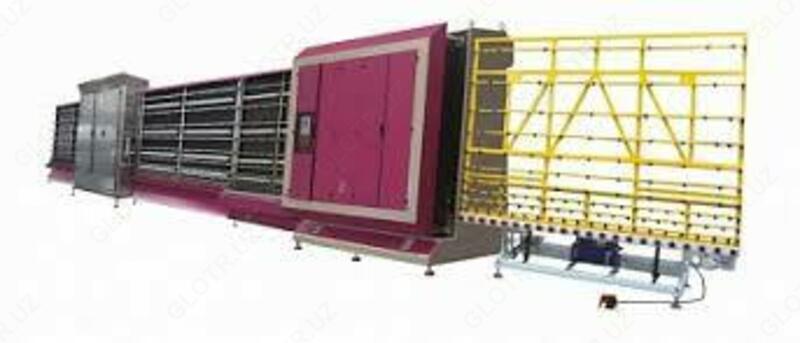 Автоматическая Линия Мойки Сборки и Прессования Стеклопакетов с панельным прессом - 972 371 334.4 сум