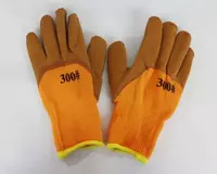 5 800 so'm Akril qo'lqoplar "300#" qirrali lateks qoplamali (to'q sariq/jigarrang)