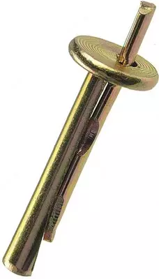 500 сум / шт. Потолочный "анкер-клин" 6 х 40 мм (Желтопассированный)