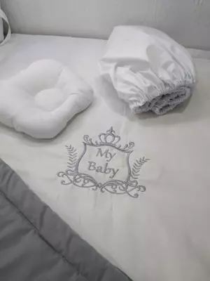 Комплект детского постельного белья арт 003 - "BORTIKI_GNEZDO_KOSICHKI"