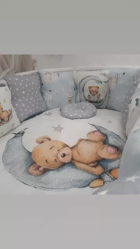 "BORTIKI_GNEZDO_KOSICHKI" - Бортик-подушки