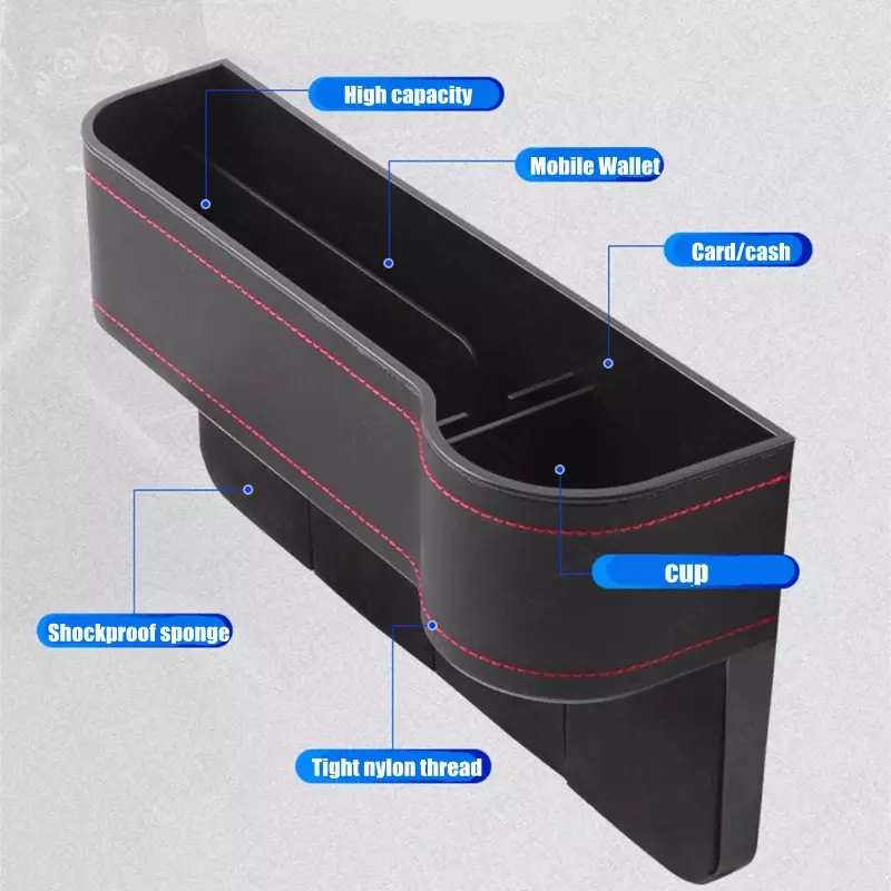 Универсальный автомобильный органайзерЦвет черный.