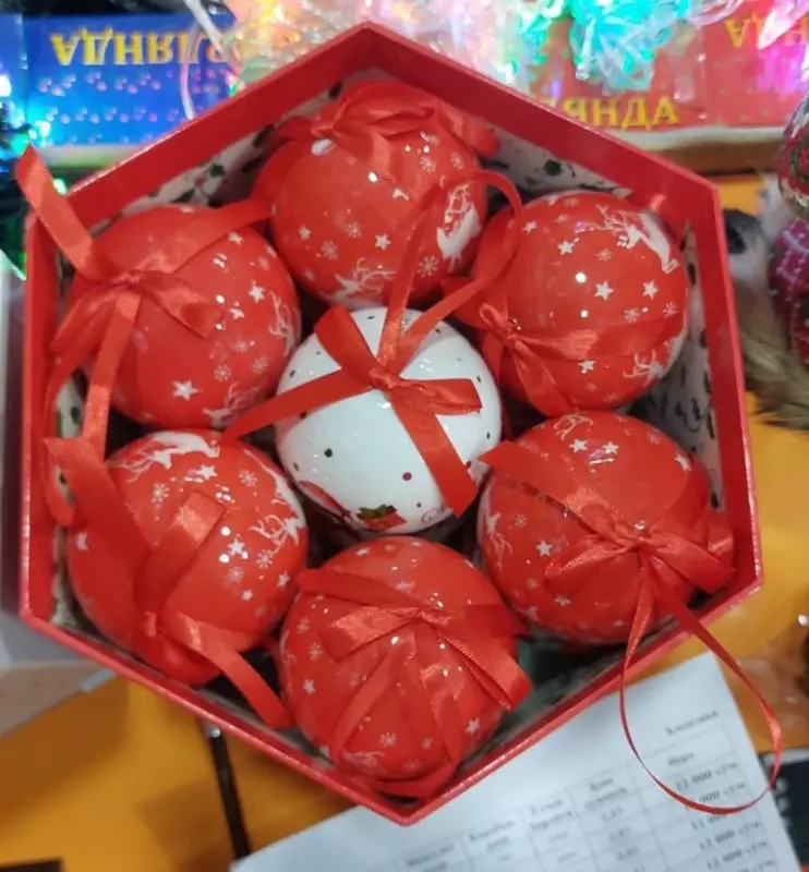 Новогодний набор ёлочных игрушек