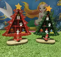 Настольная деревянная елка