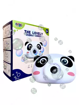 Детский генератор мыльных пузырей 50мл "Камера" (Панда)