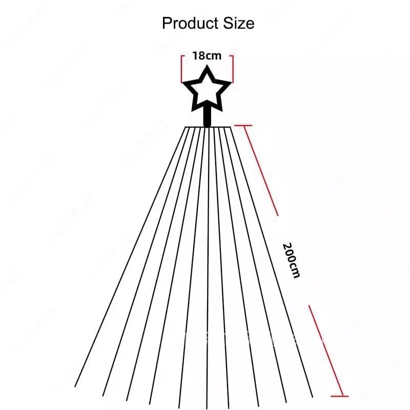 Рождественская гирлянда «Водопад»