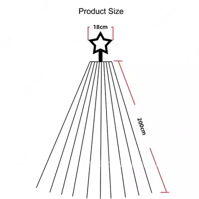 150 000 сум / шт. Рождественская гирлянда «Водопад»