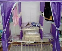 Тканевый шкаф на деревянном каркасе (150*45*170)