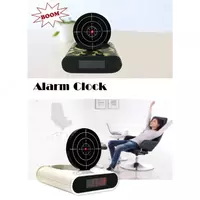 Часы-будильник мишень и пистолет Gun Alarm Clock